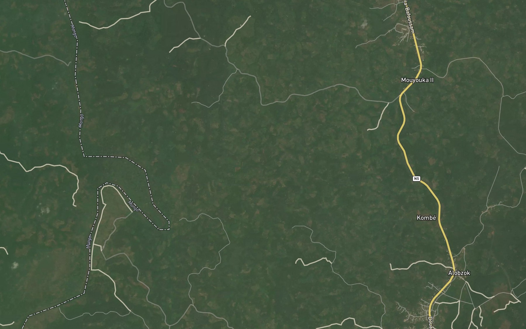 Satellite map of the Koke