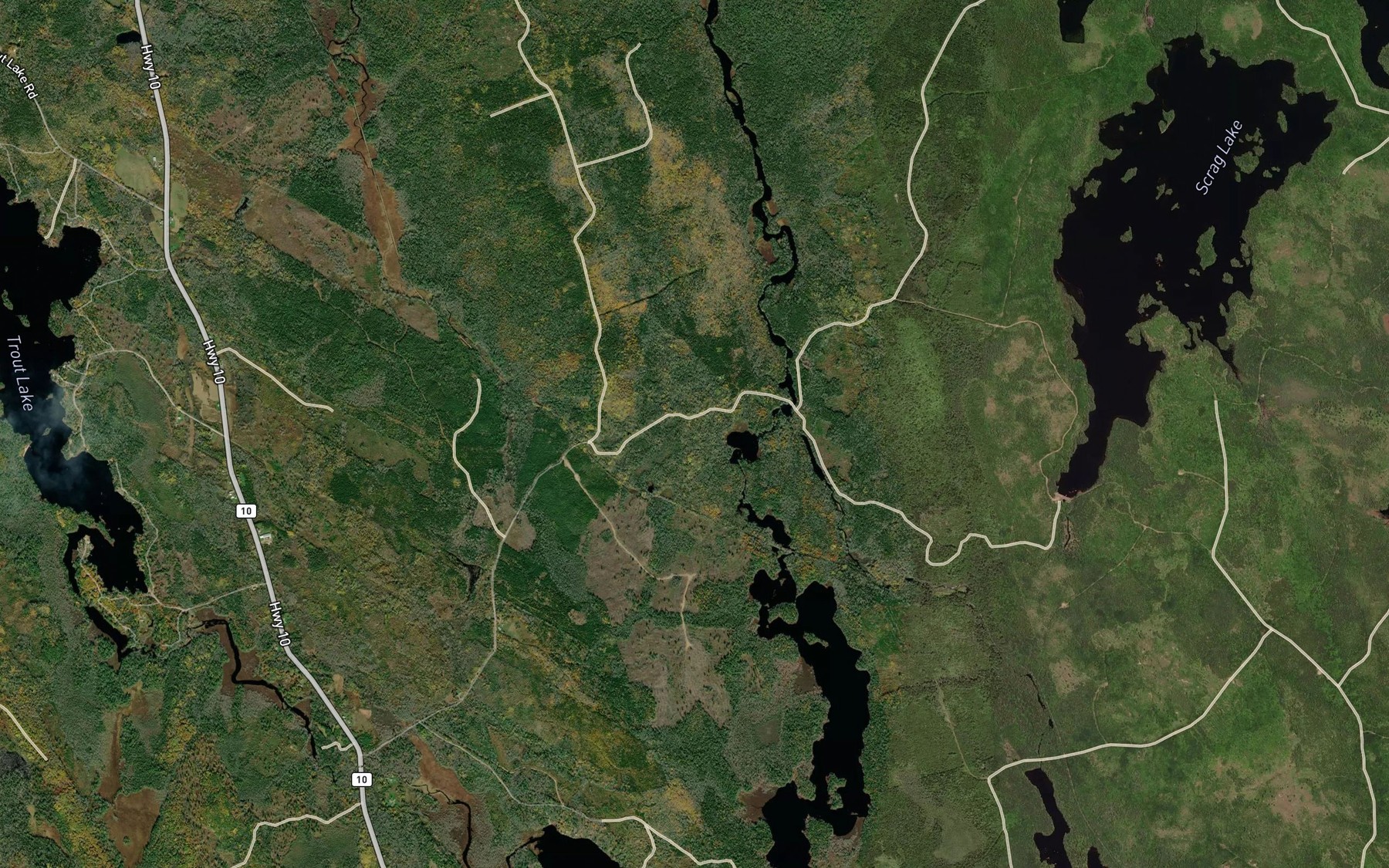 Satellite map of the Flat Rapids Pool