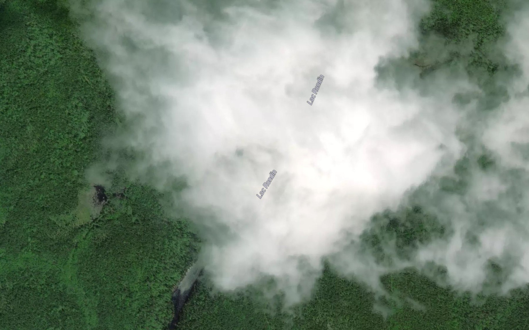 Satellite map of the Lac Rondin