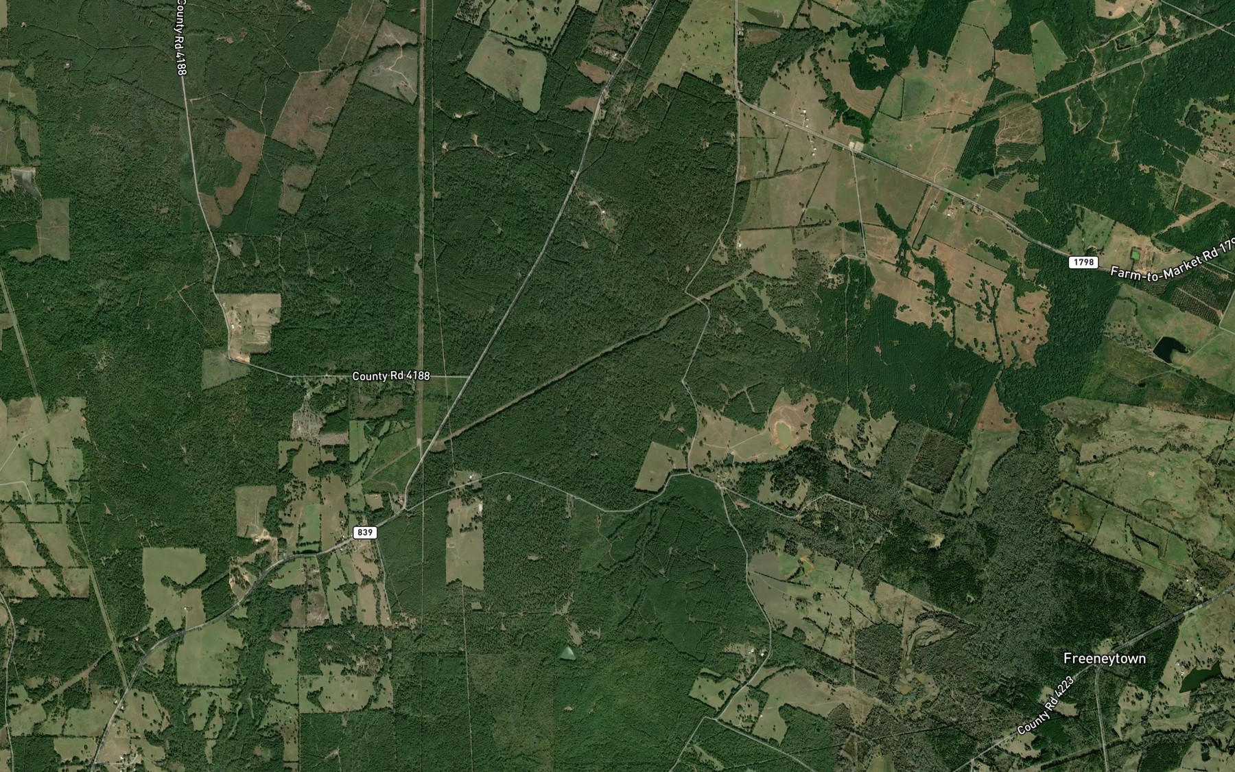 Satellite map of the Riddle Springs