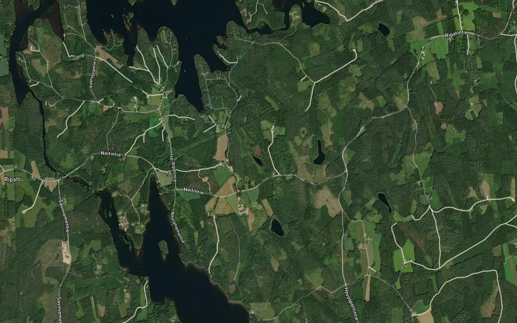 Satellite map of the Karmelampi