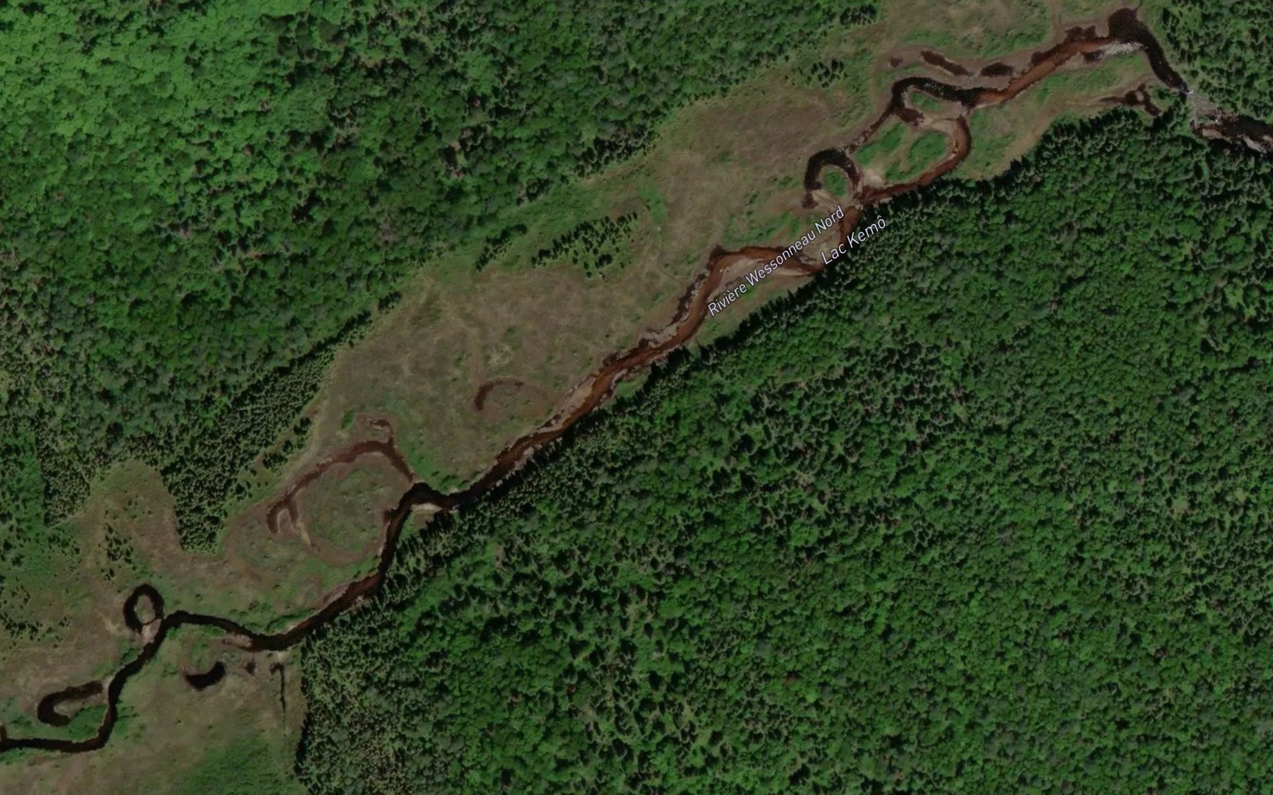 Satellite map of the Lac Kemo