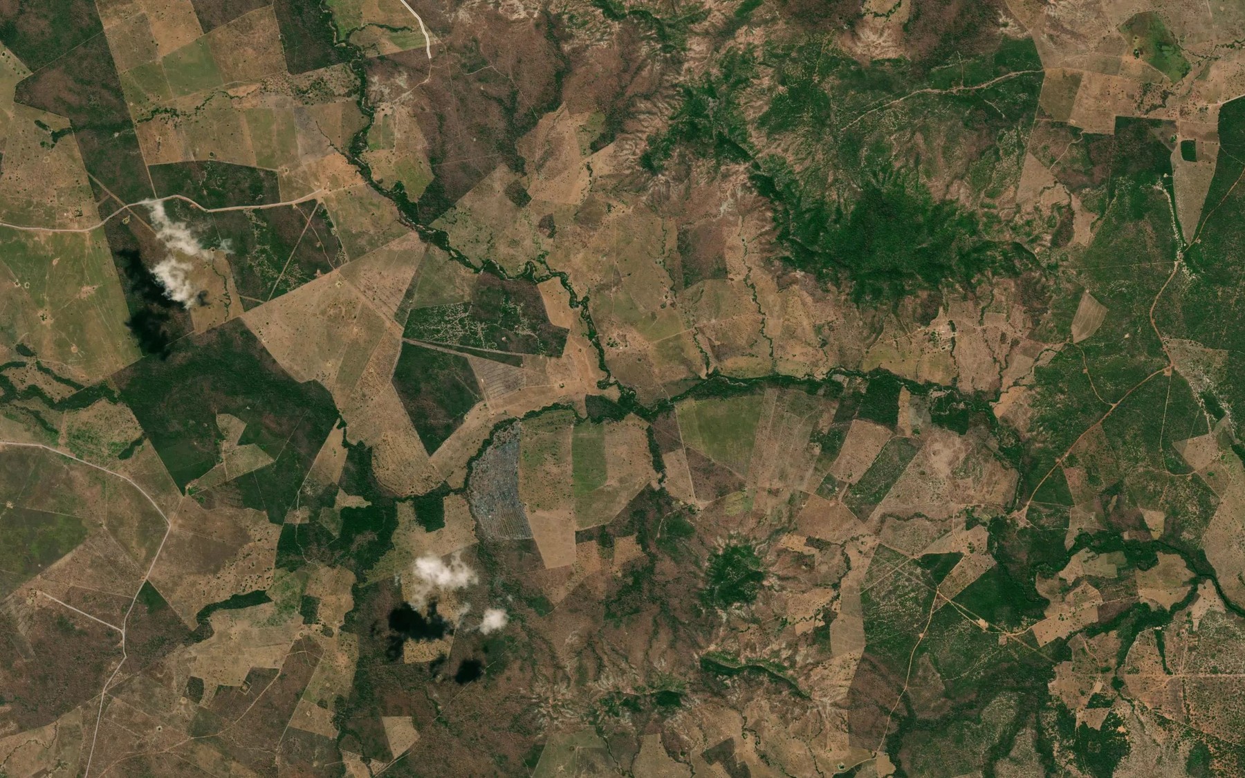 Satellite map of the Ribeirao Solta