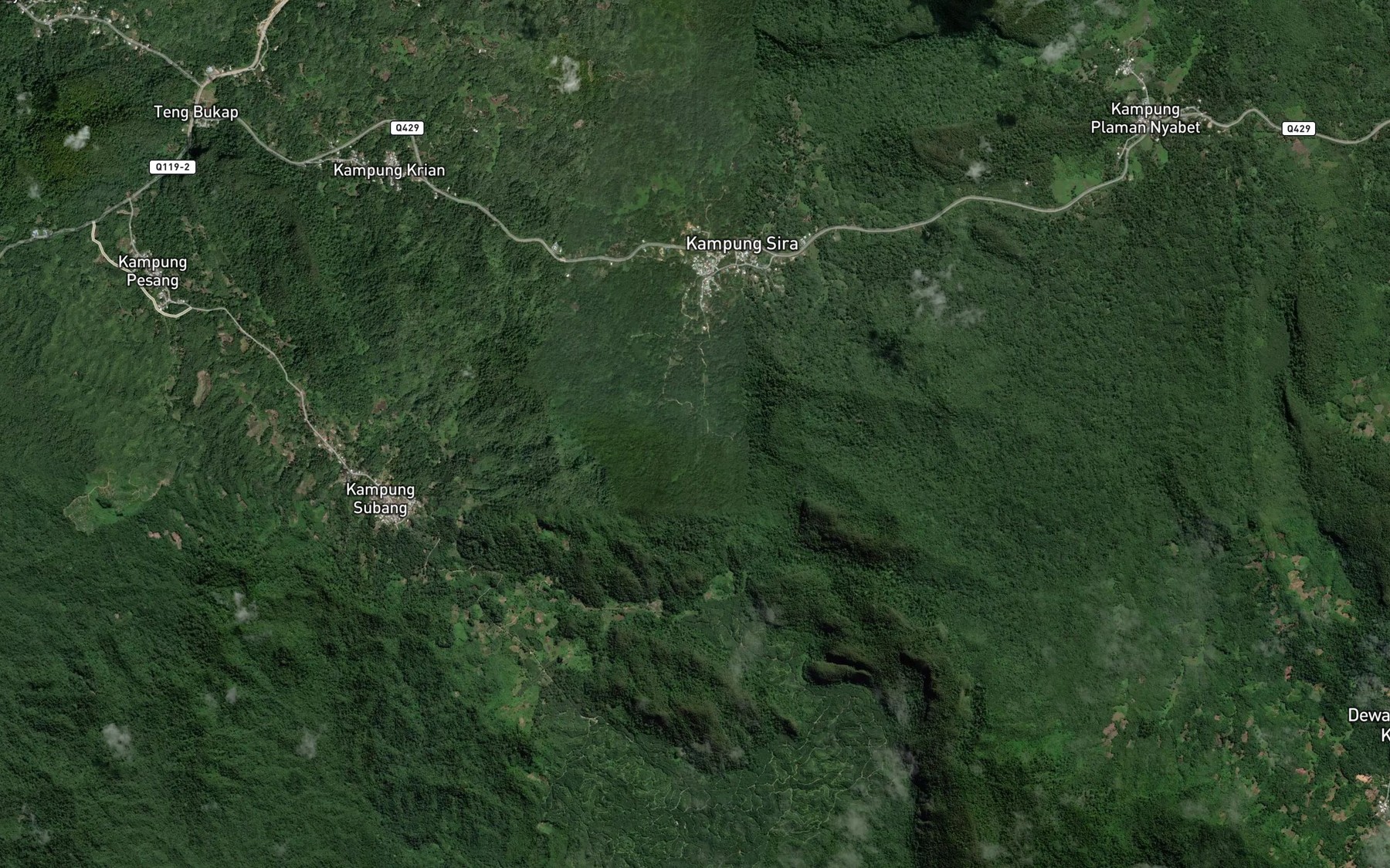 Satellite map of the Sungai Yang