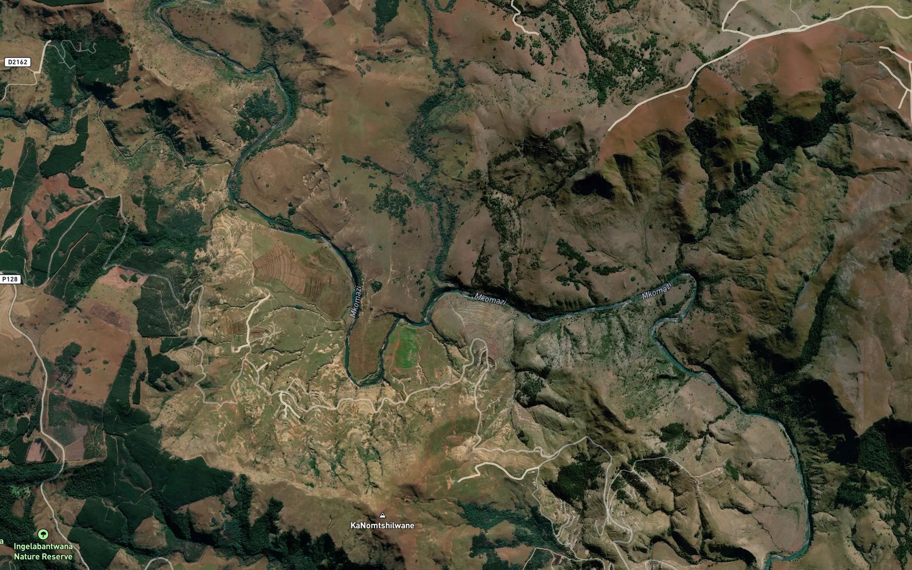 Satellite map of the Sithunjwana