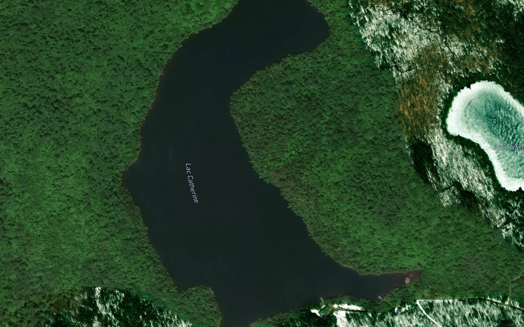 Satellite map of the Lac Catherine