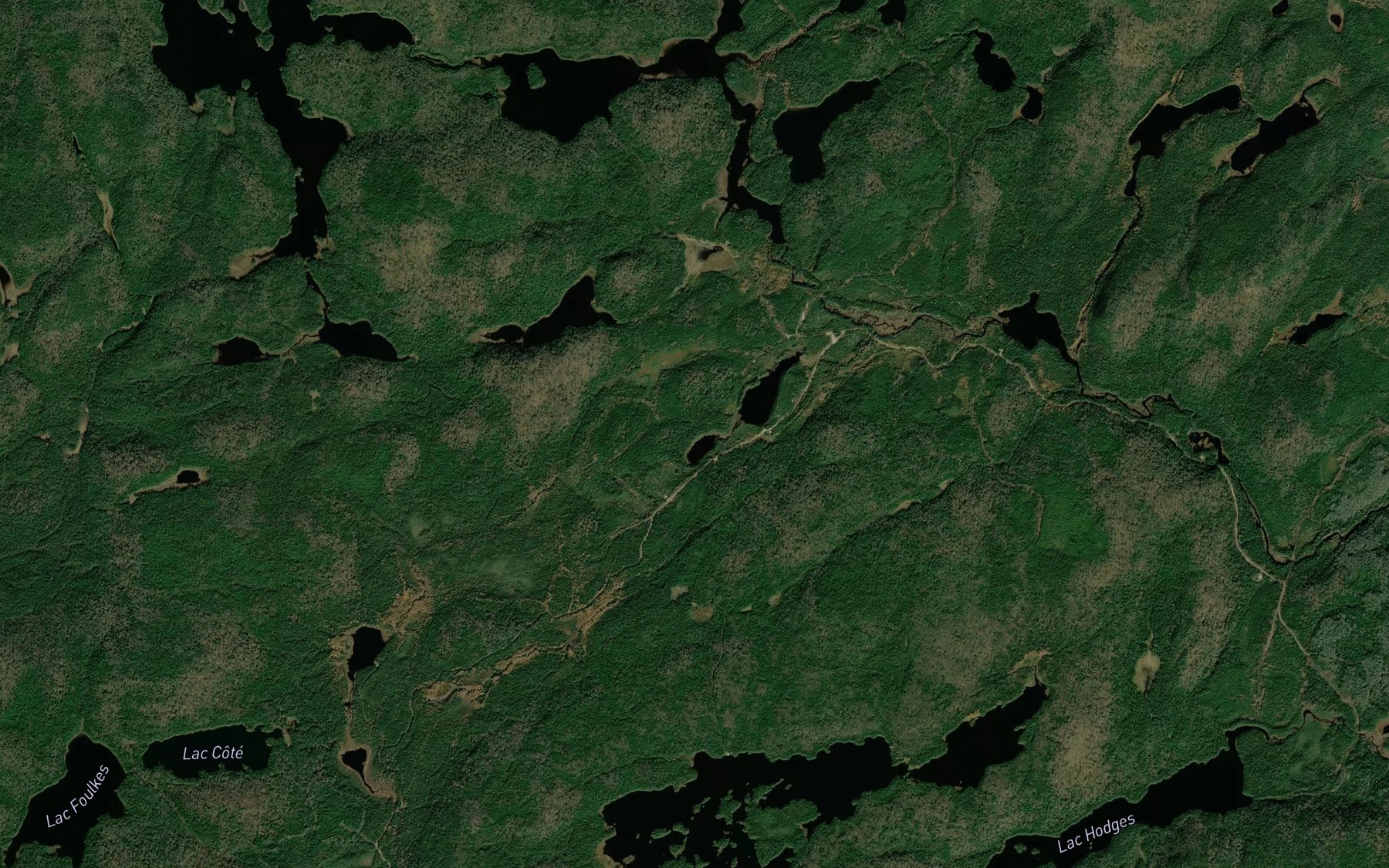 Satellite map of the Lac Savard