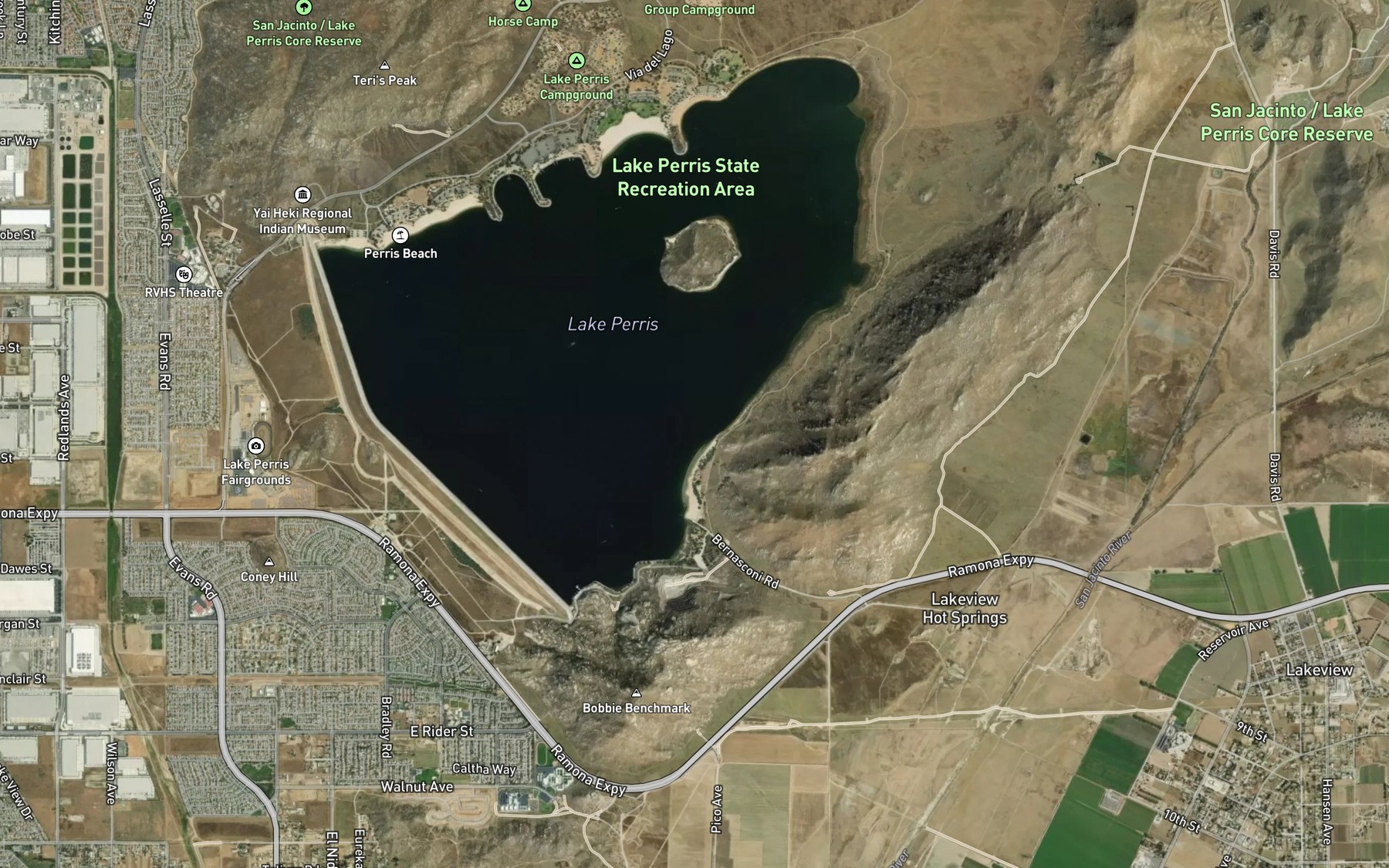 Satellite map of the Bernasconi Bay