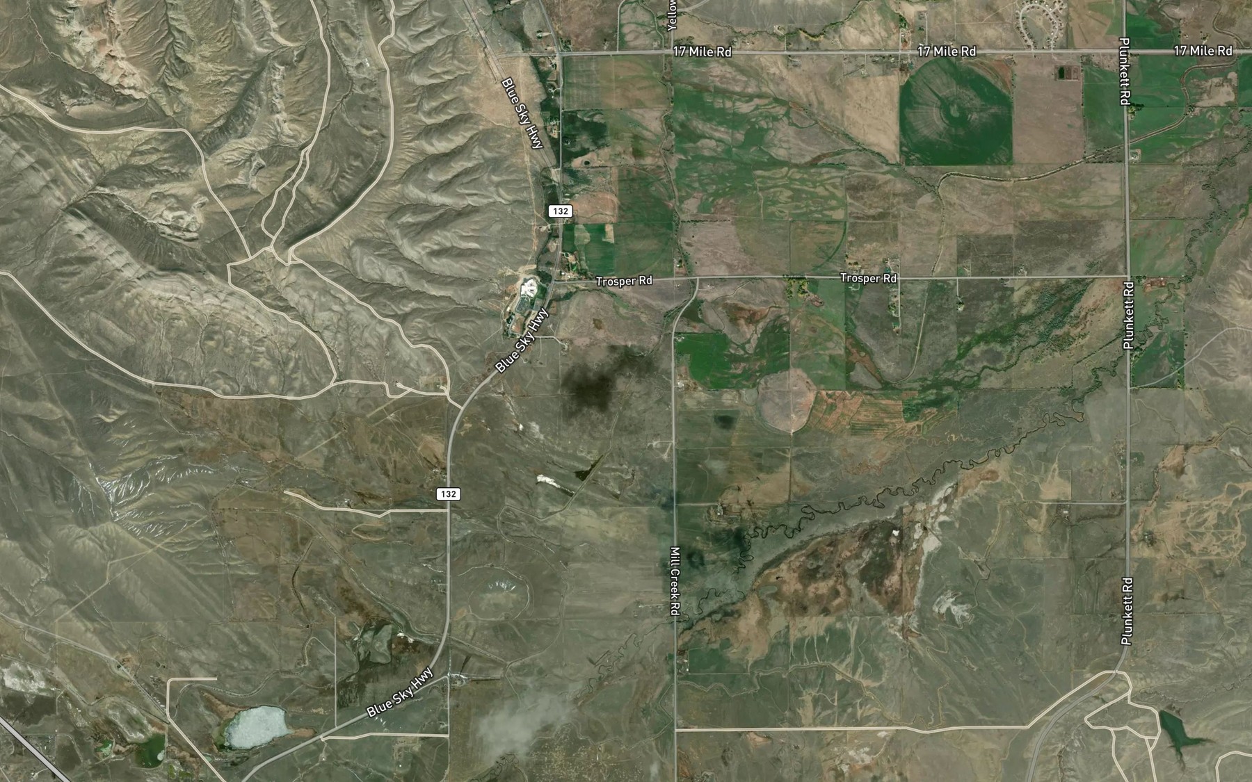Satellite map of the Coolidge Canal