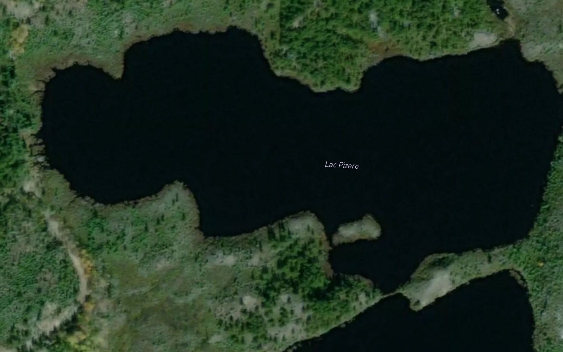 Satellite map of the Lac Pizero