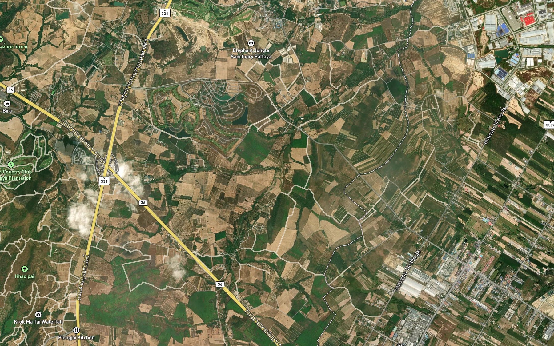Satellite map of the Khlong Yai