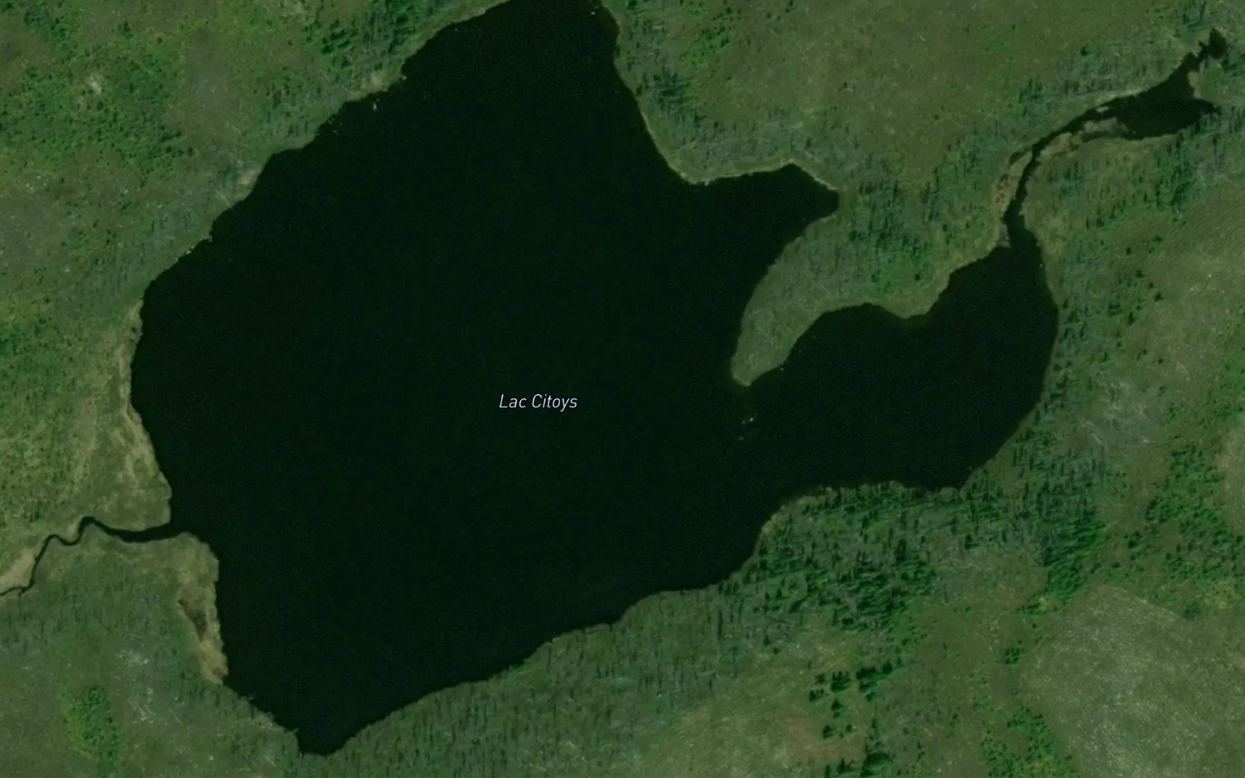 Satellite map of the Lac Citoys
