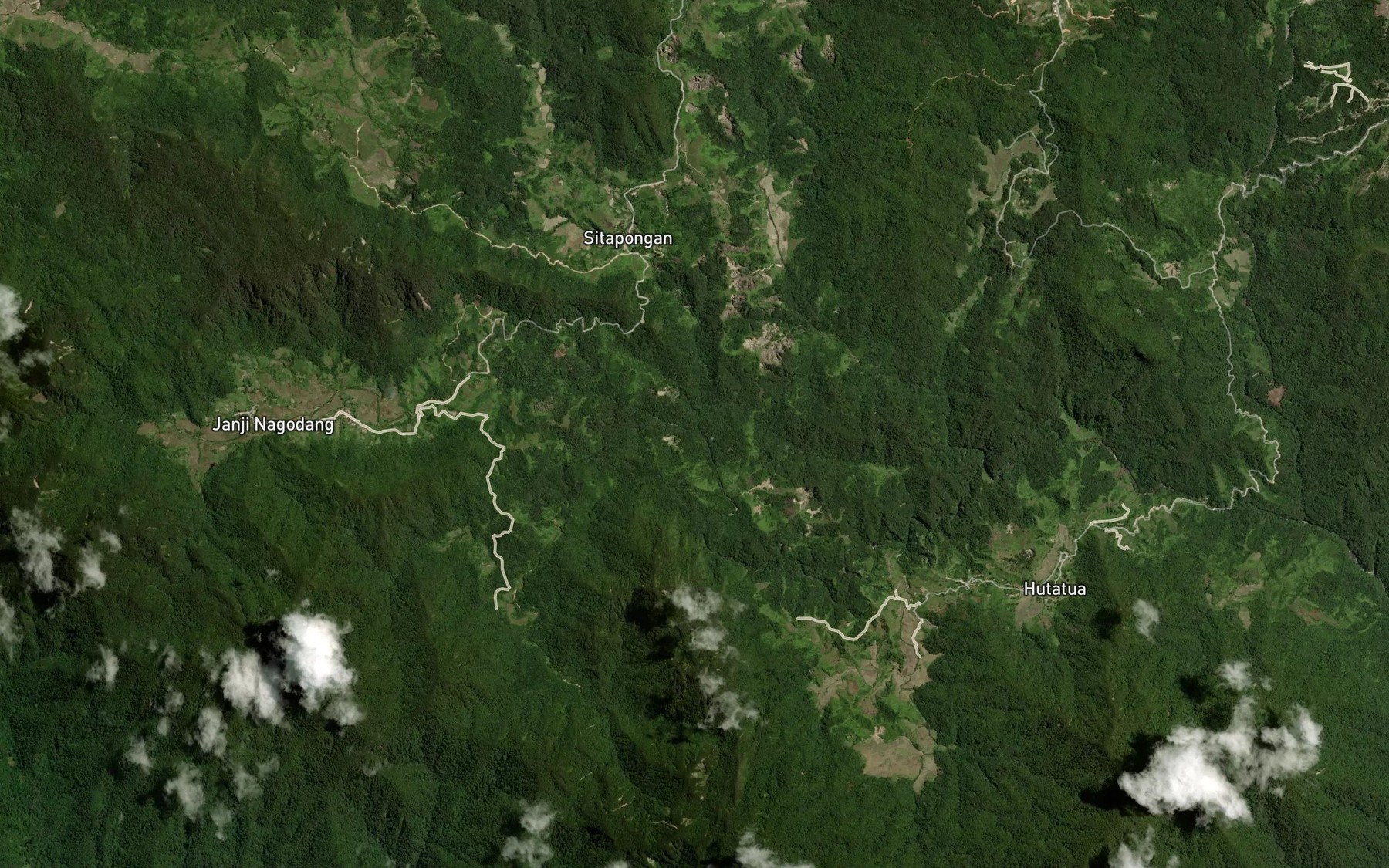 Satellite map of the Aek Pungga