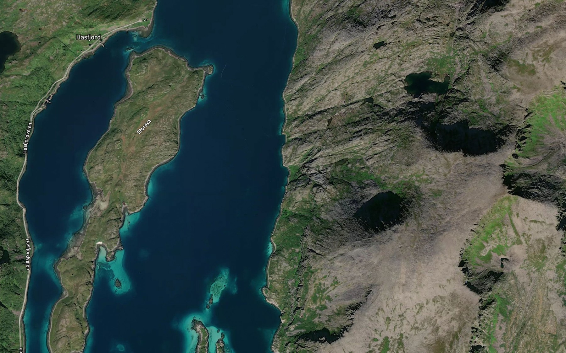 Satellite map of the Stalbukta