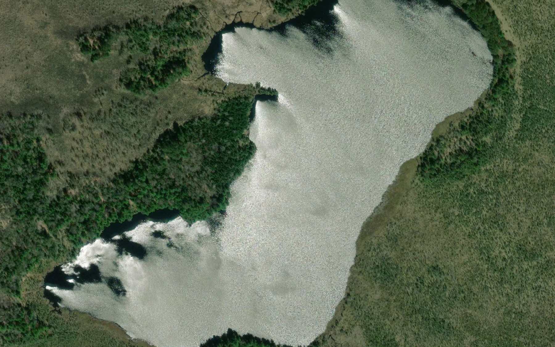 Satellite map of the Clear Lake
