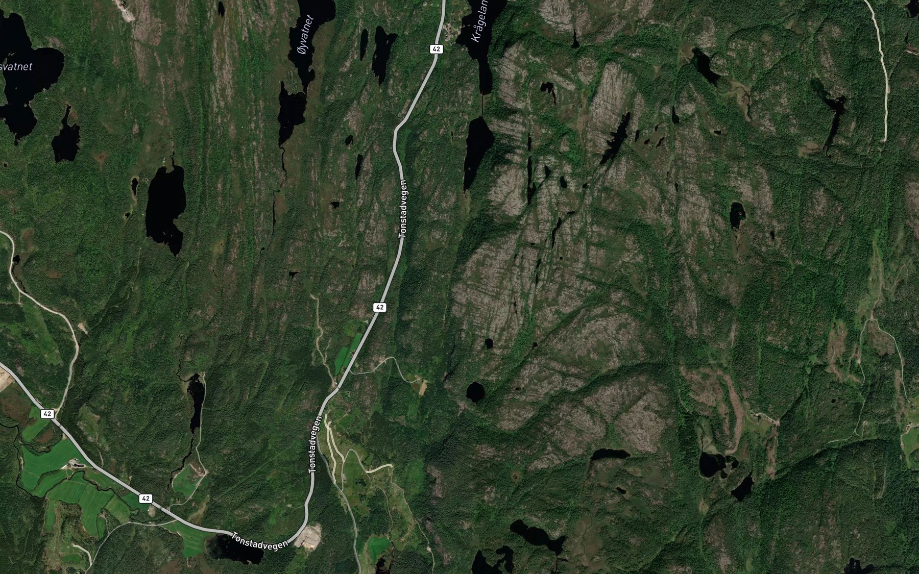 Satellite map of the Oygjetodnan