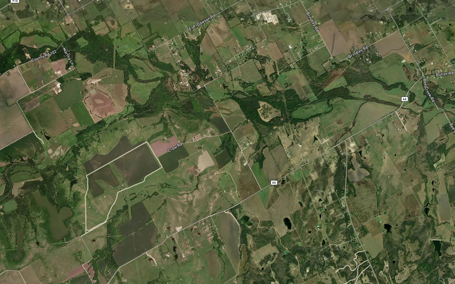 Satellite map of the Weakly Branch