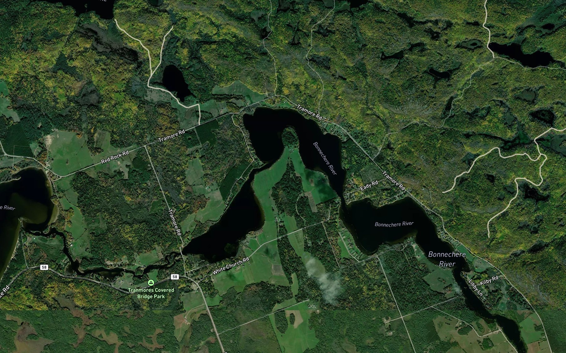 Satellite map of the Turpins Bay