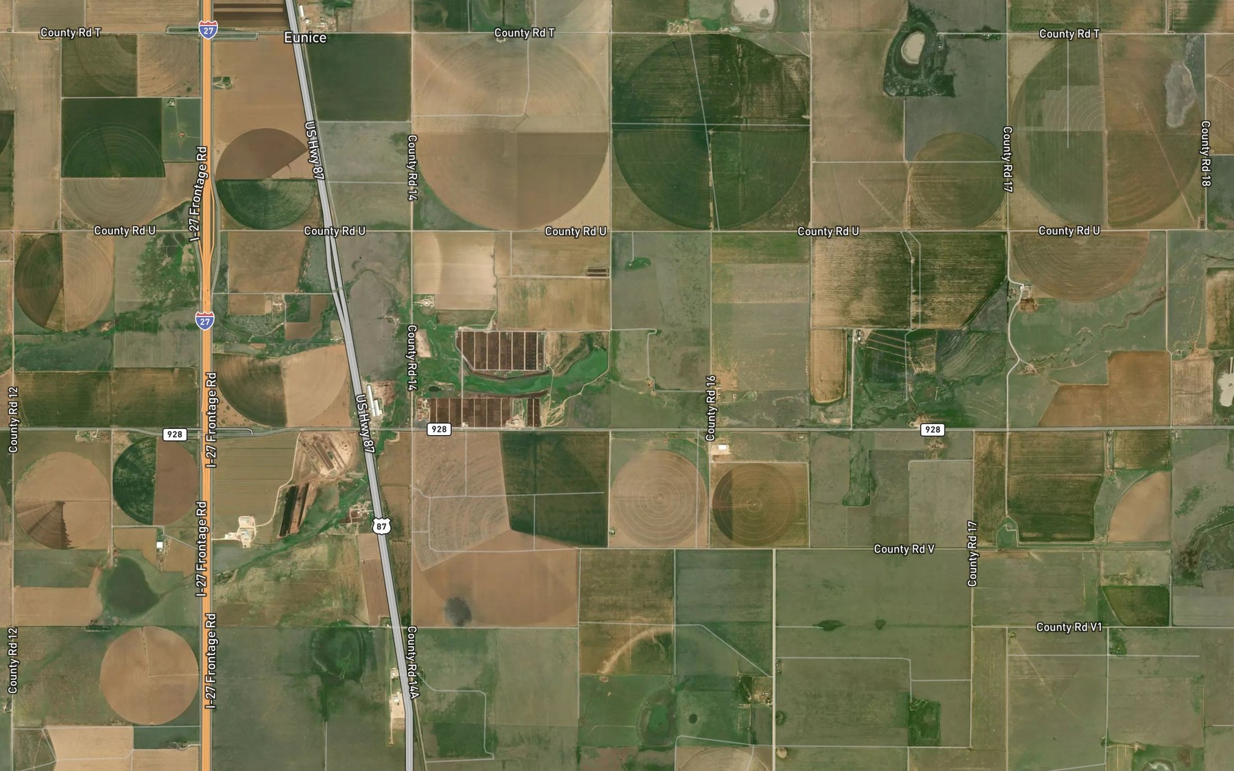 Satellite map of the Tulia Feedlot Reservoir
