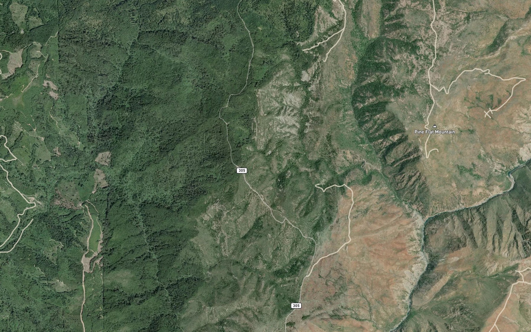 Satellite map of the Wimer Spring