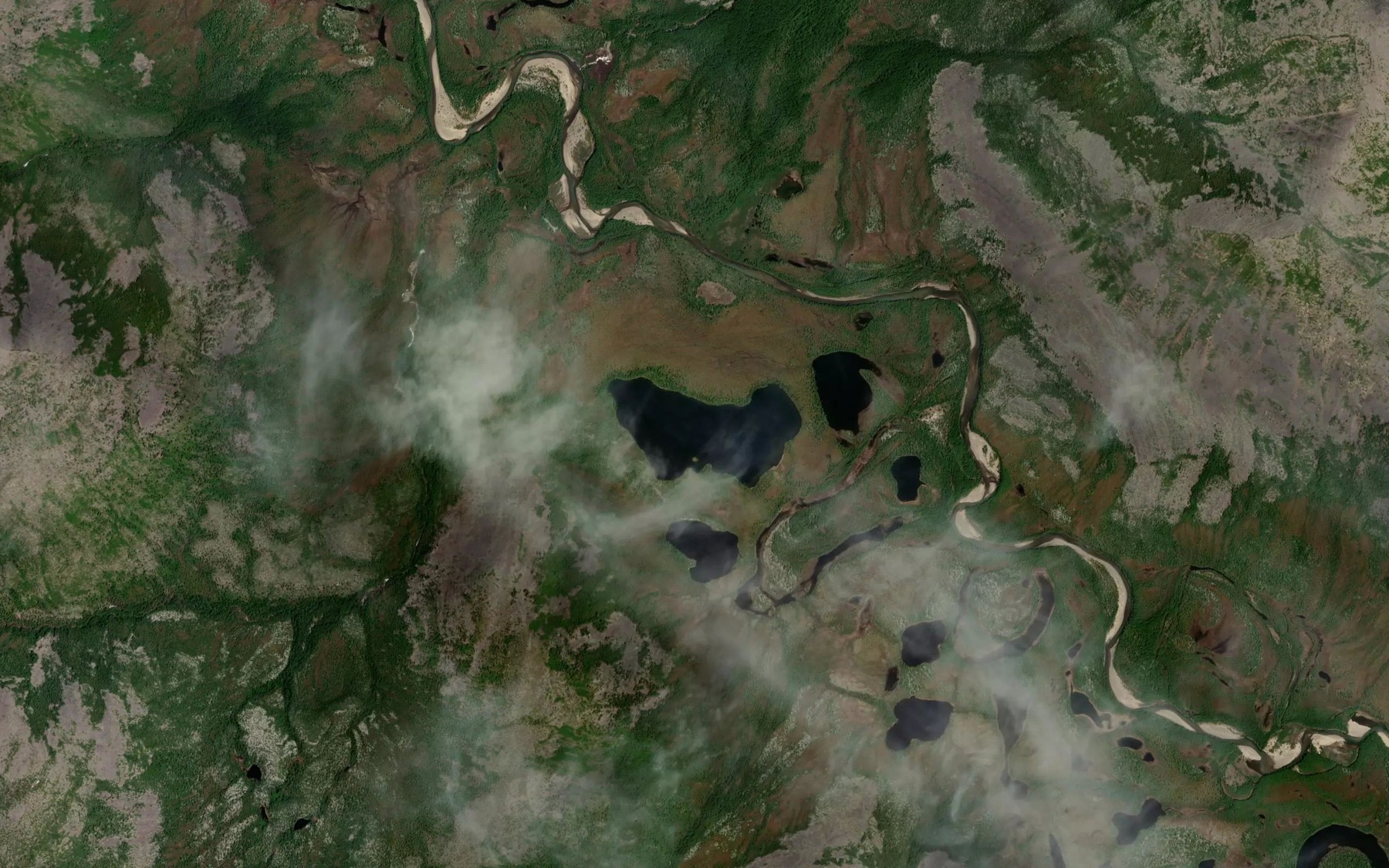 Satellite map of the Ozero Kenon