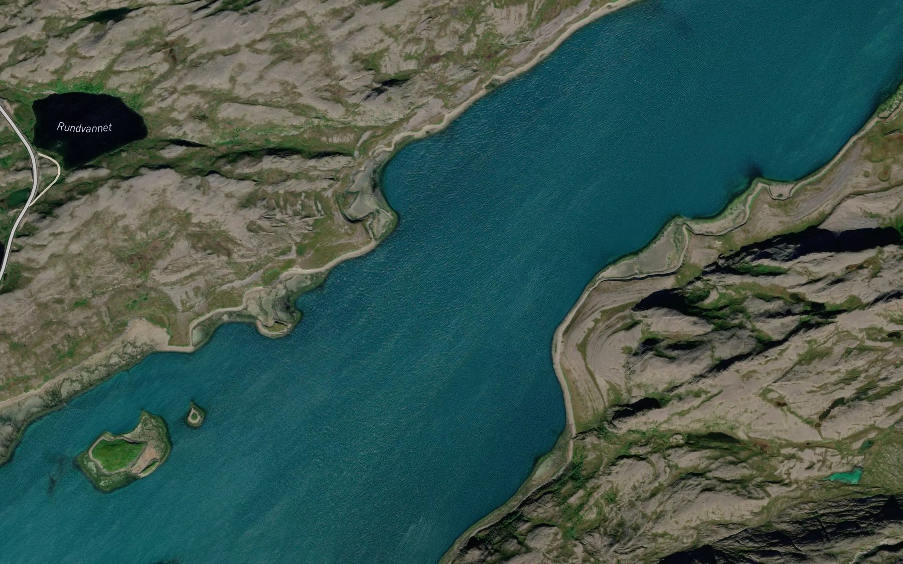 Satellite map of the Rivdnji