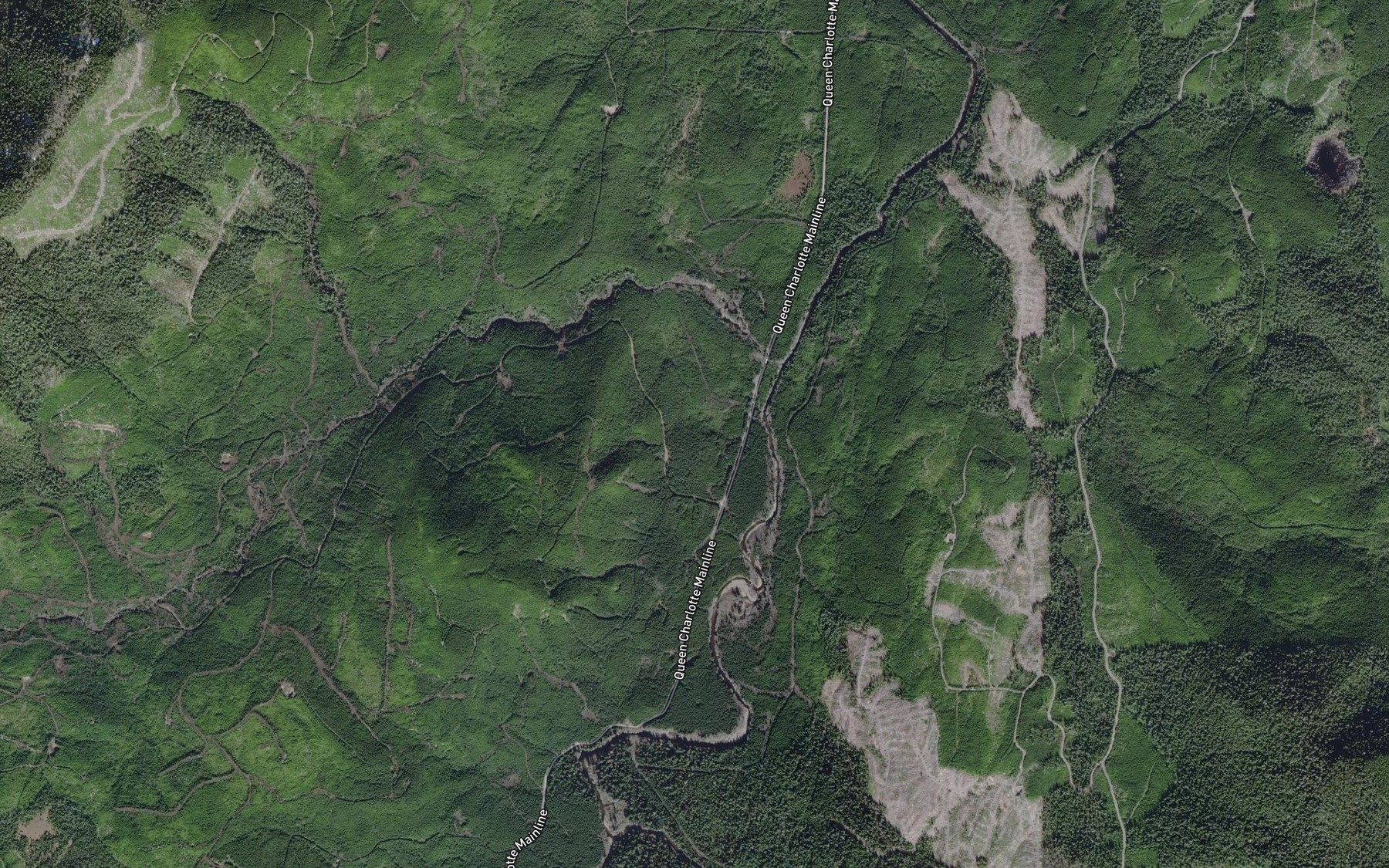 Satellite map of the King Creek