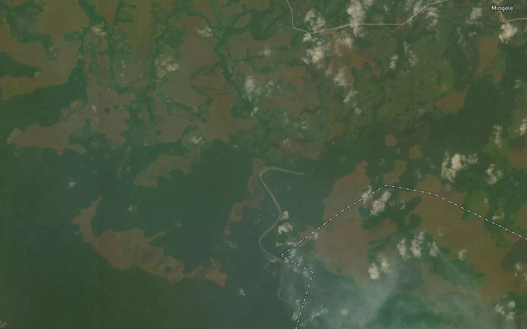 Satellite map of the Loubi