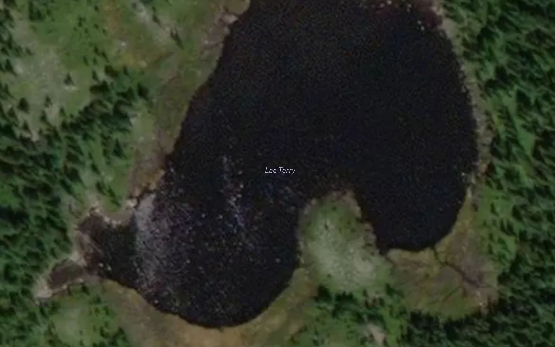 Satellite map of the Lac Terry