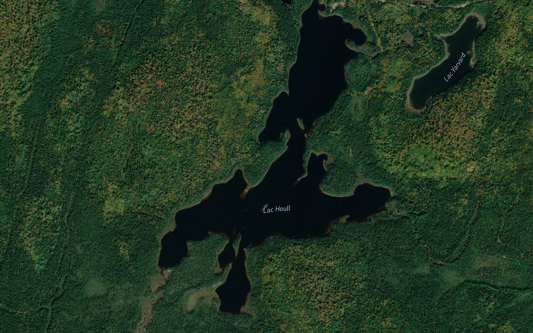 Satellite map of the Lac Houll