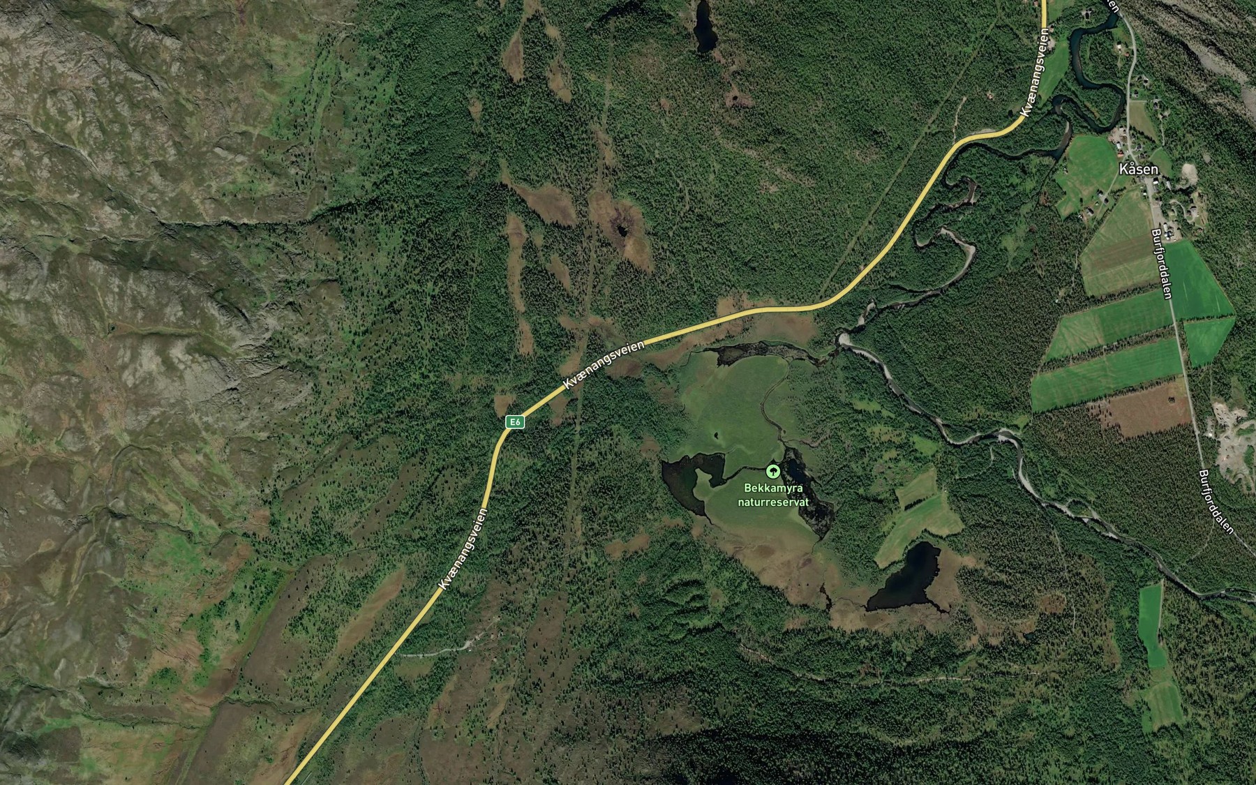 Satellite map of the Rappelva