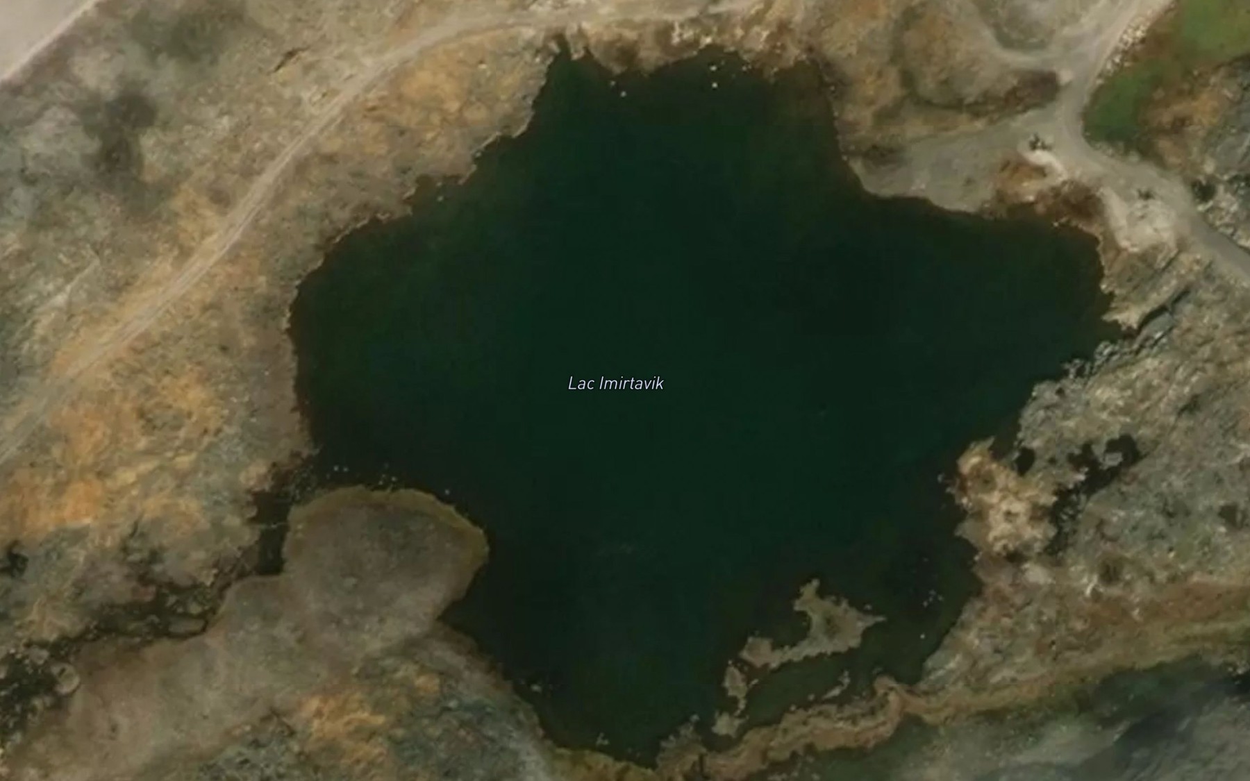 Satellite map of the Lac Imirtavik