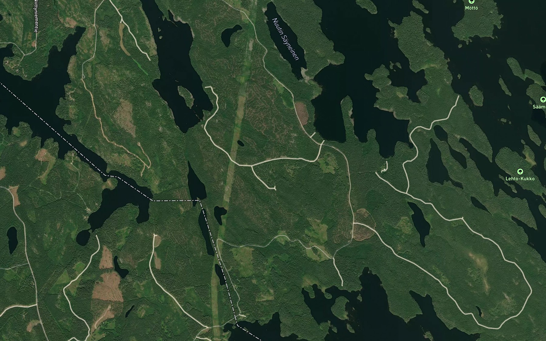 Satellite map of the Ropakkolampi