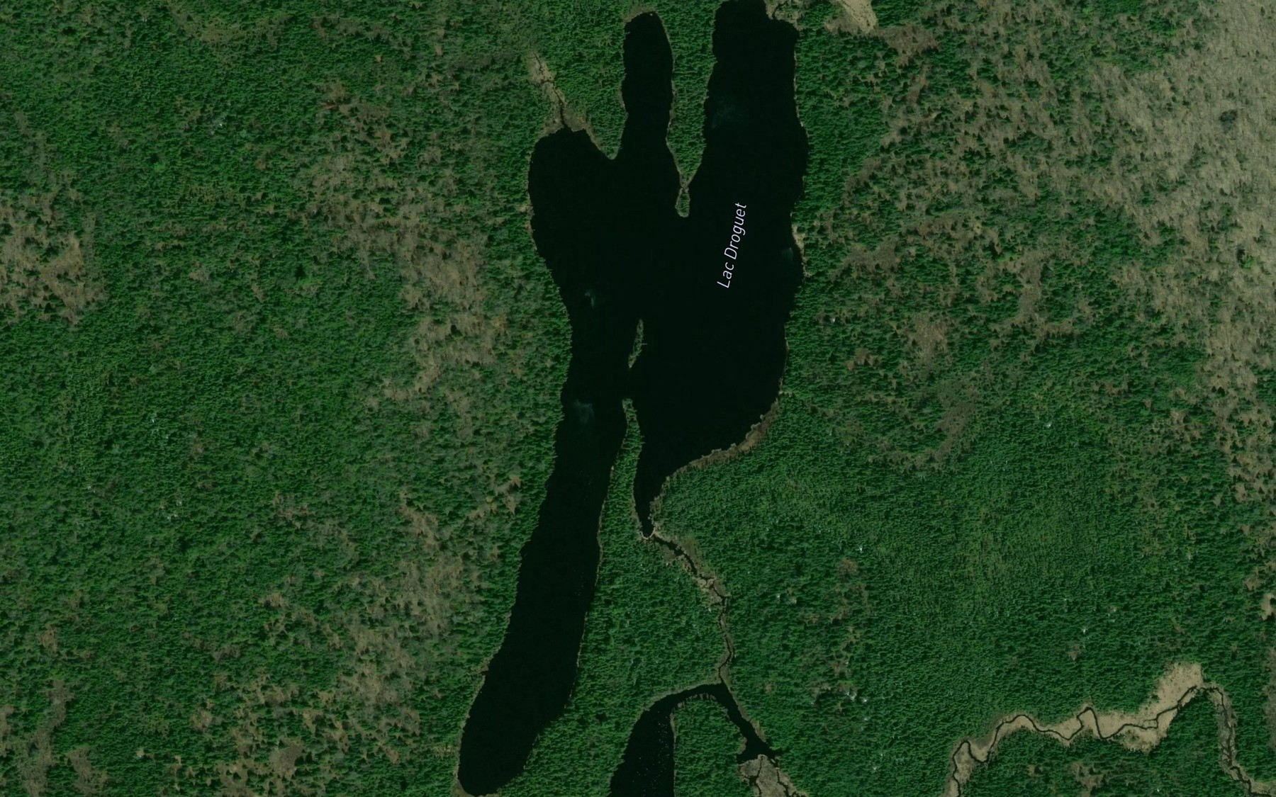 Satellite map of the Lac Droguet