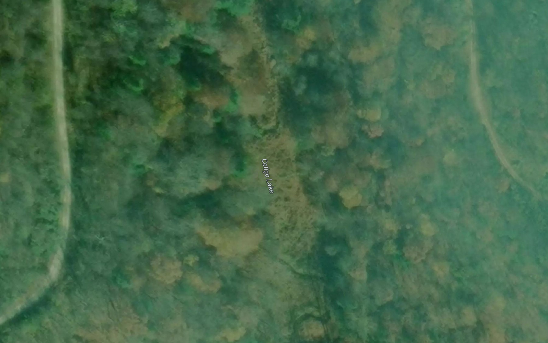 Satellite map of the Cotigo Lake