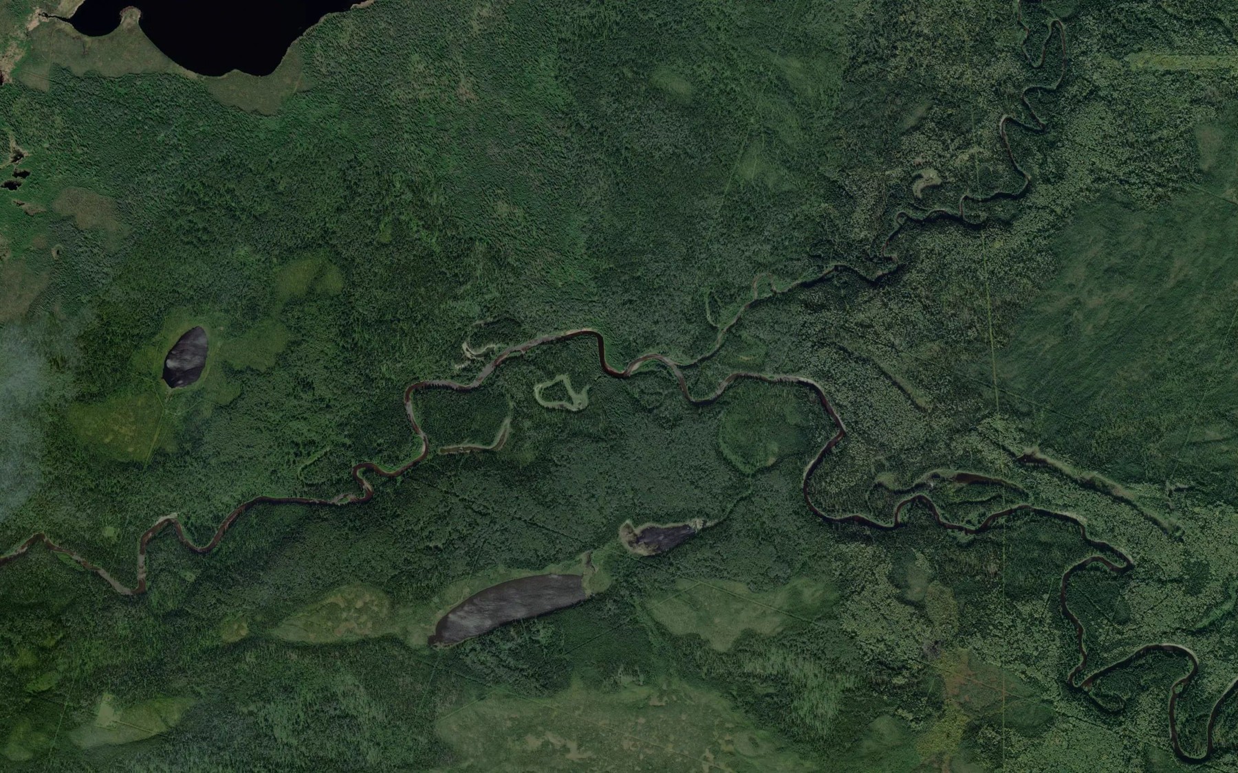 Satellite map of the Delkpay Creek