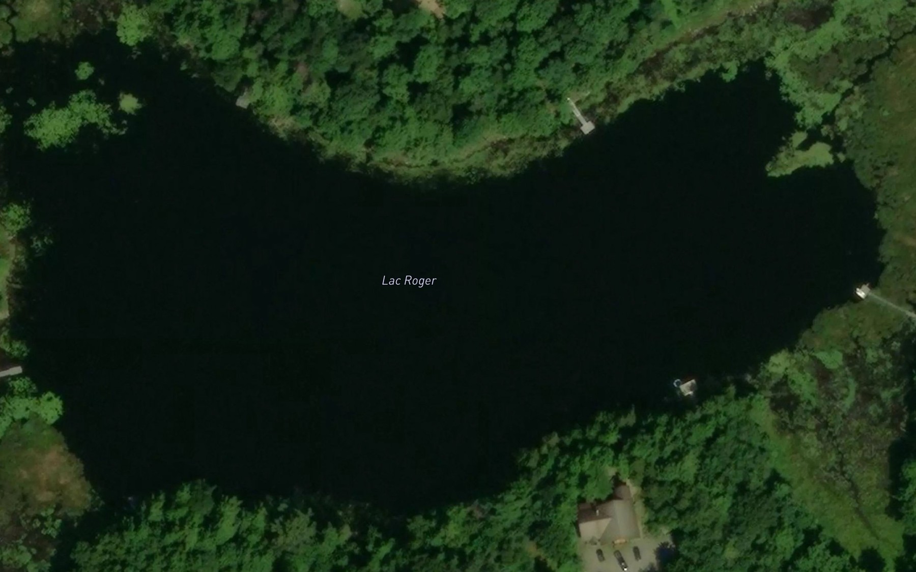 Satellite map of the Lac Roger