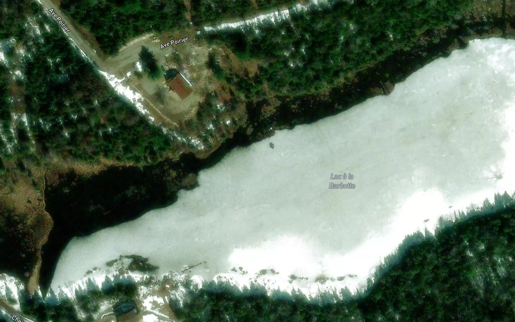 Satellite map of the Lac a la Barbotte