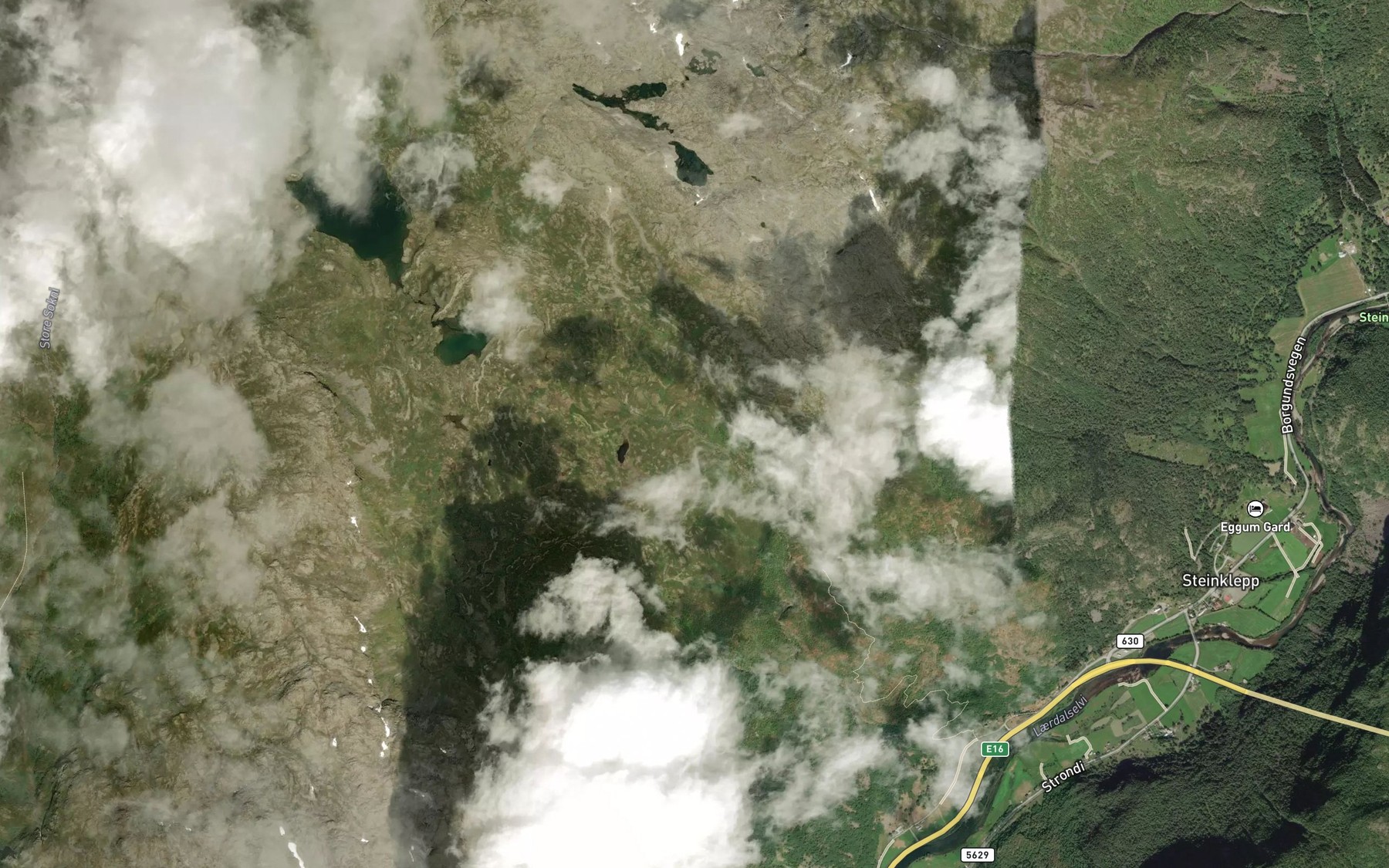 Satellite map of the Eisanda