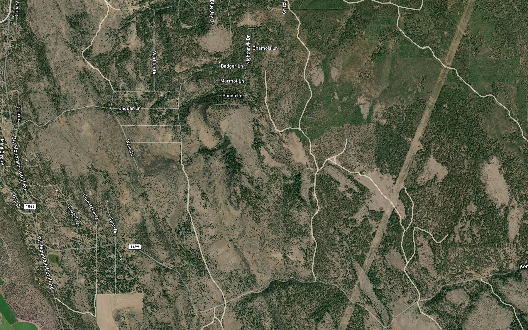 Satellite map of the Mud Spring