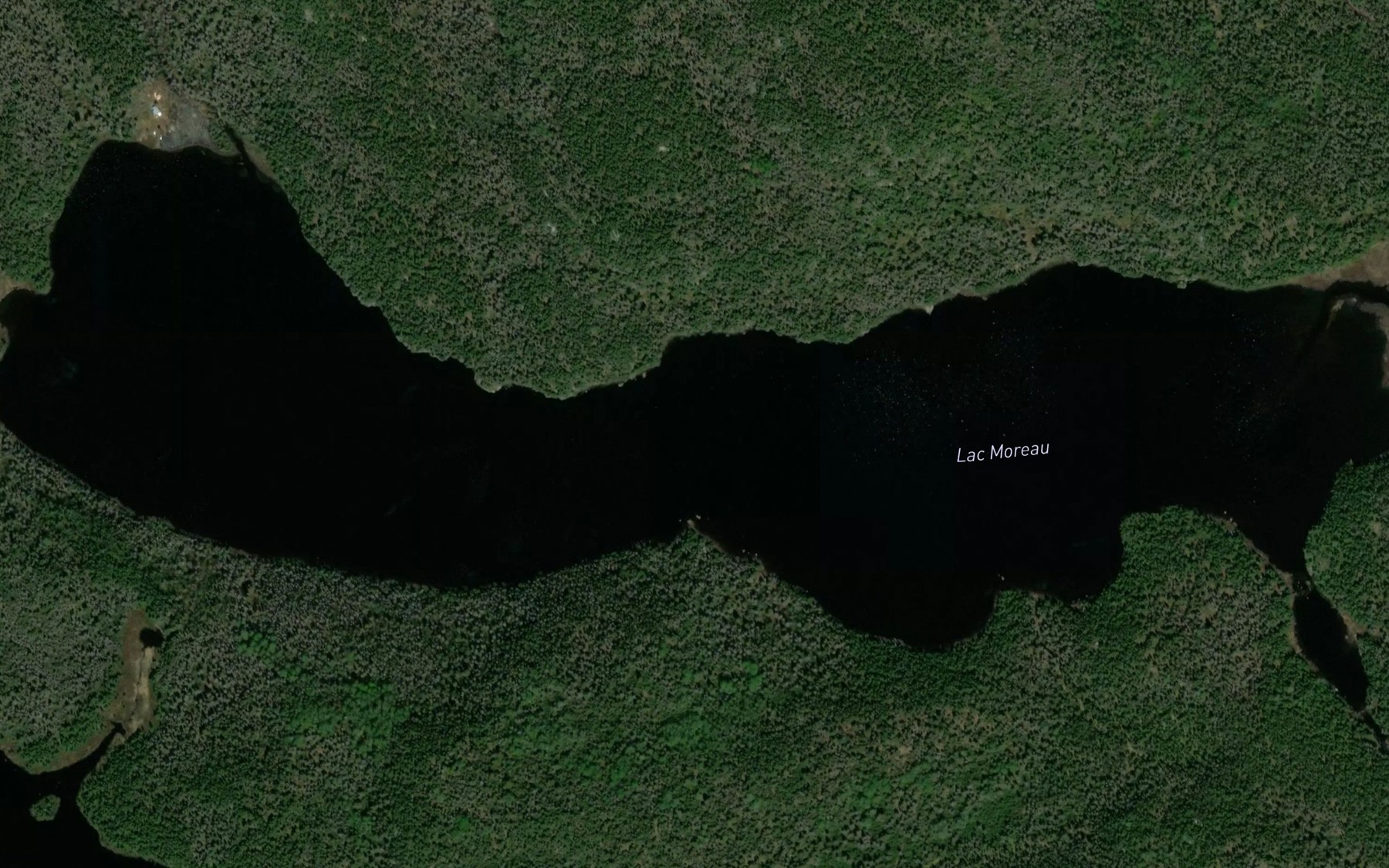 Satellite map of the Lac Moreau