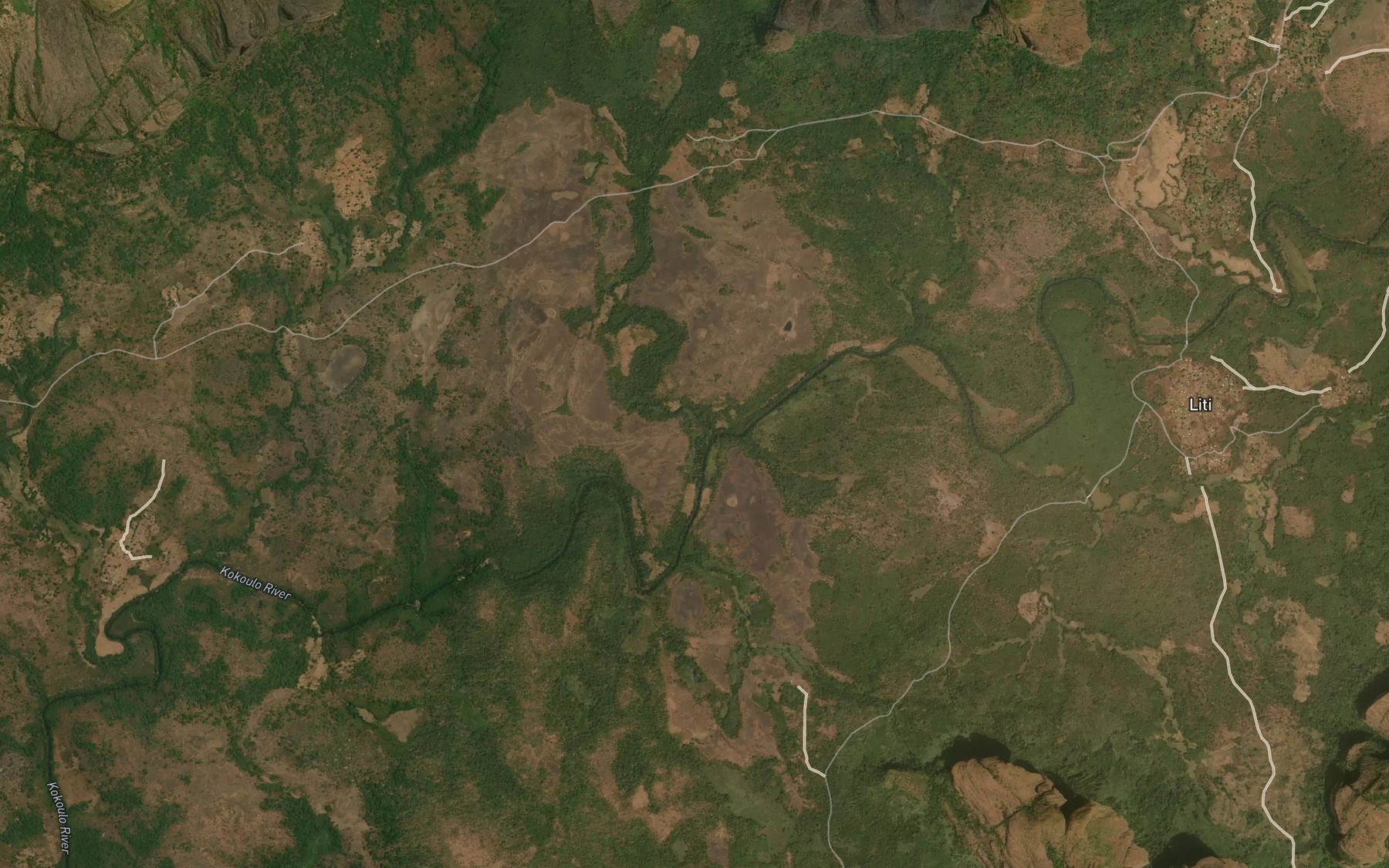 Satellite map of the Gondion