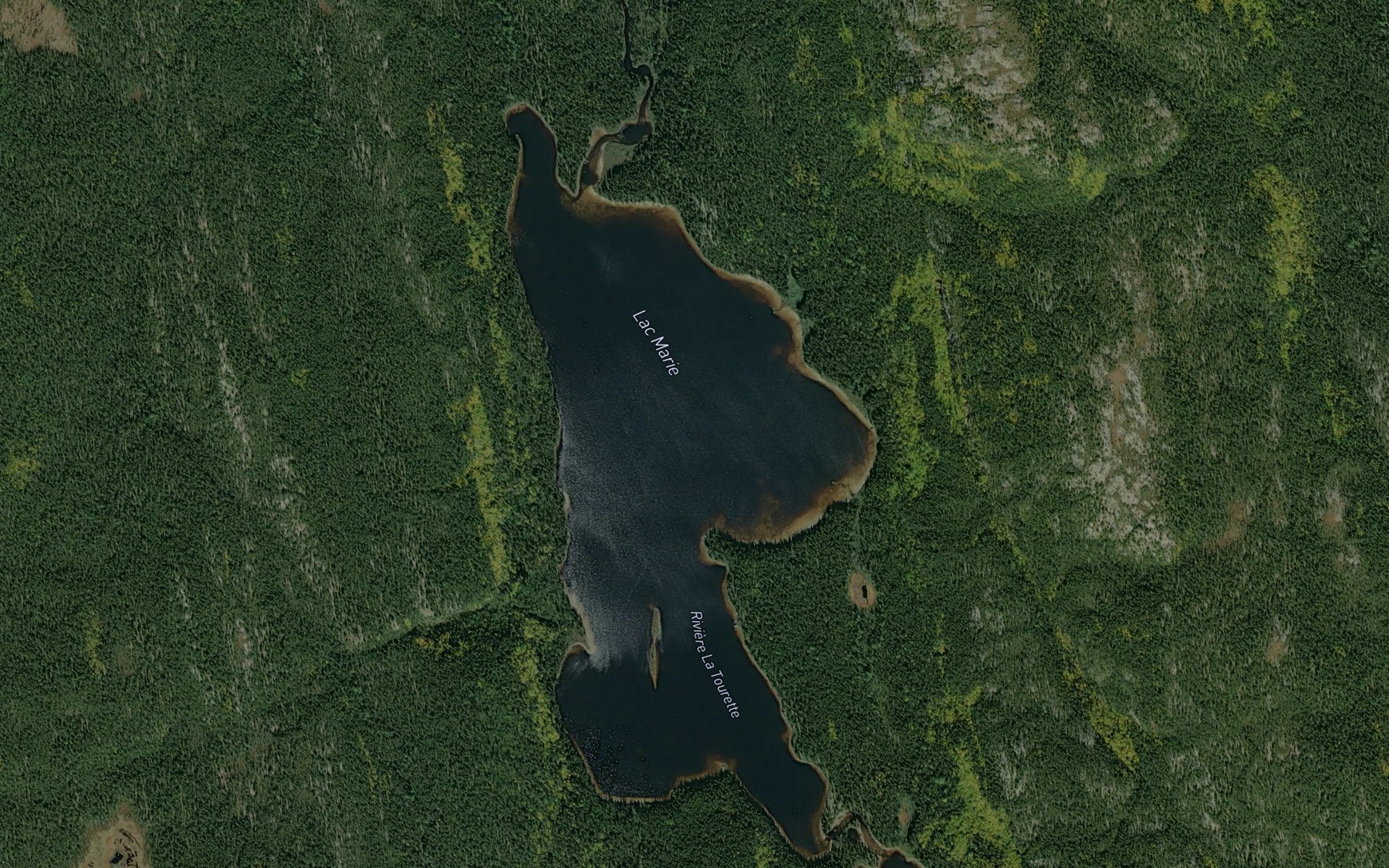 Satellite map of the Lac Marie