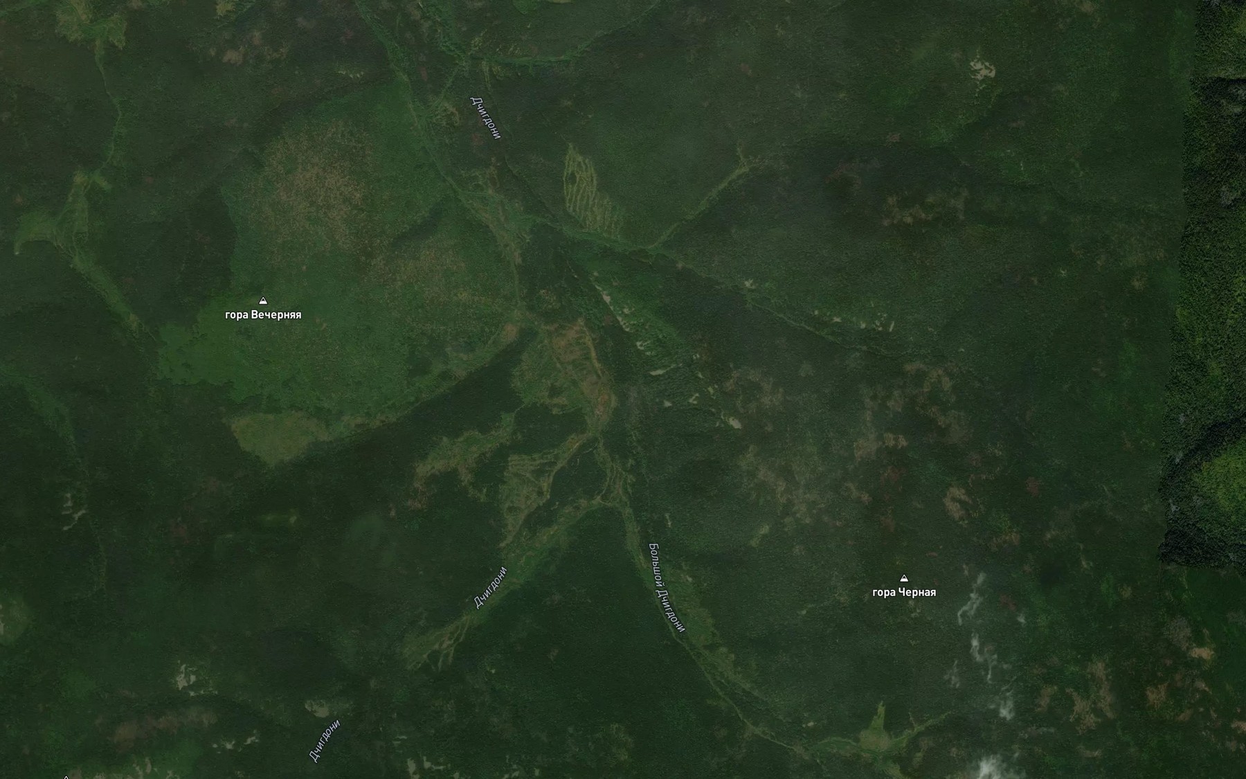 Satellite map of the Dchigdoni