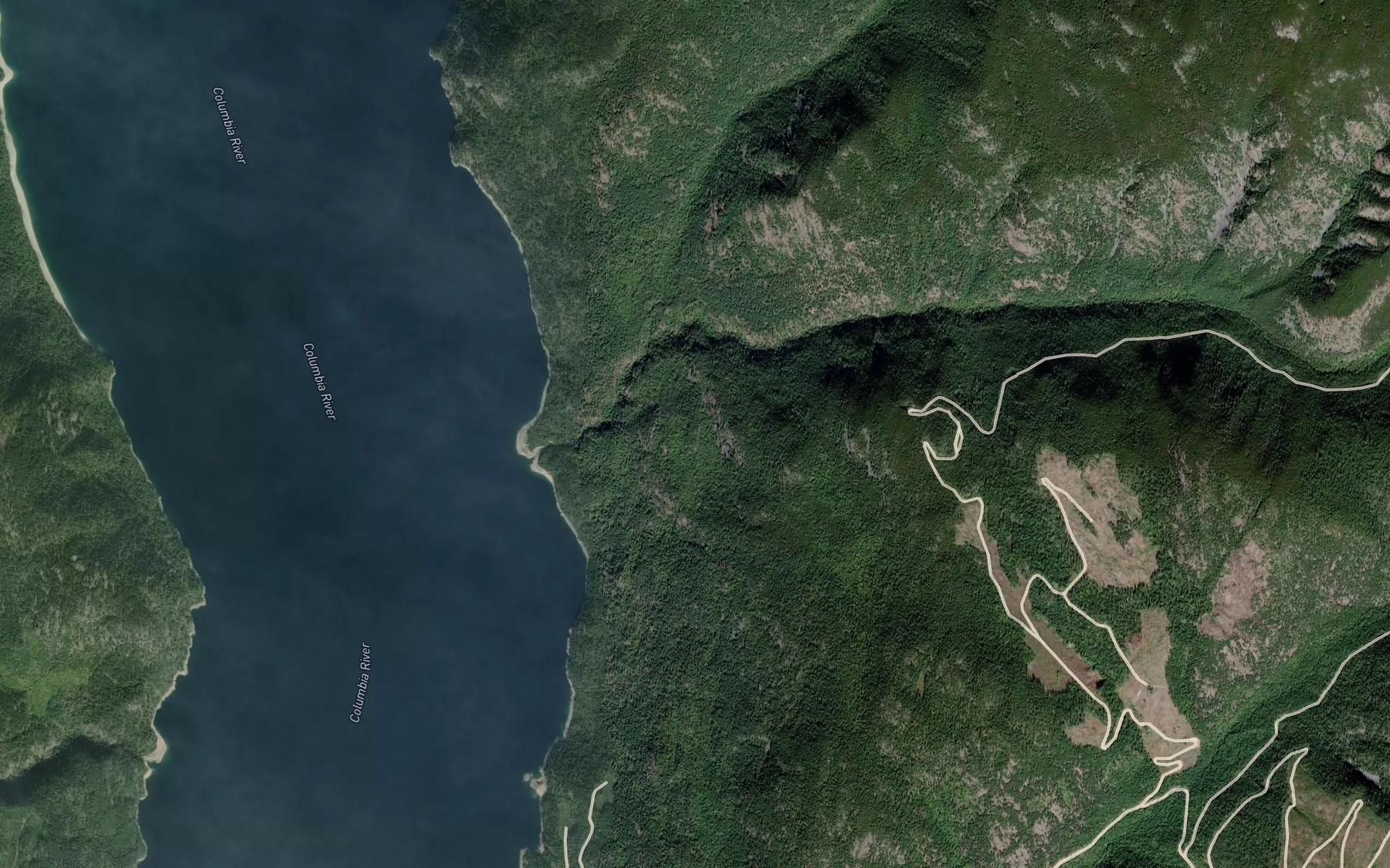 Satellite map of the Sangrida Creek