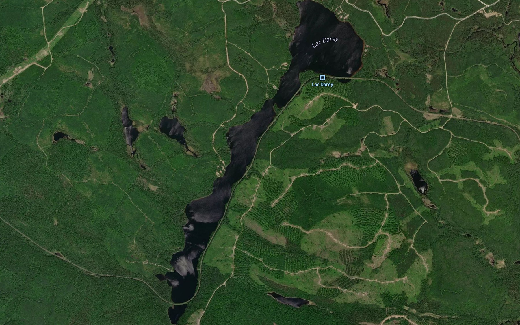 Satellite map of the Lac Darey