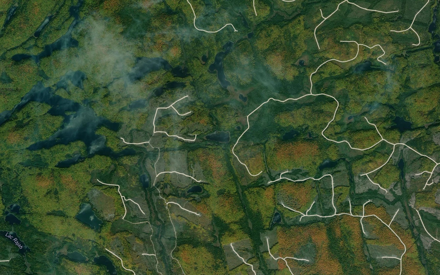 Satellite map of the Lac Lamie