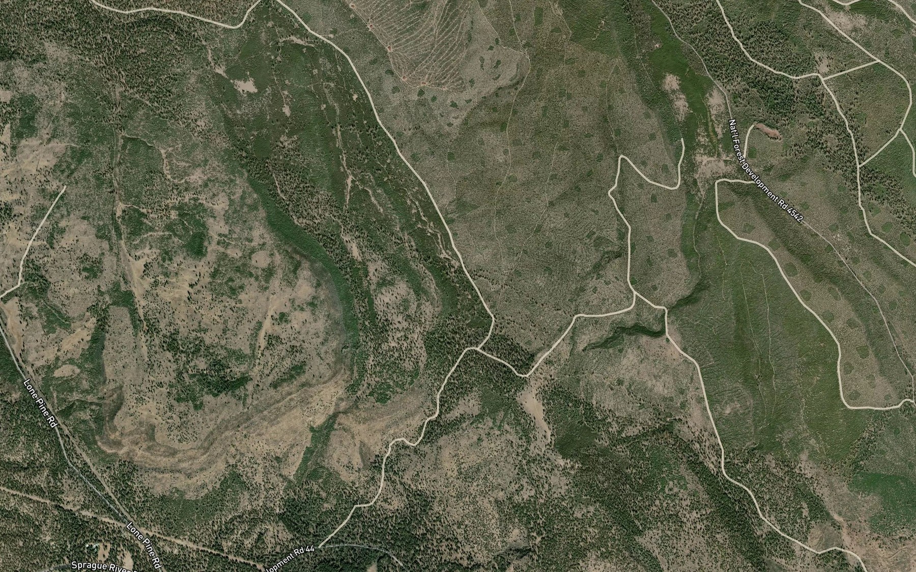 Satellite map of the Wigwam Reservoir