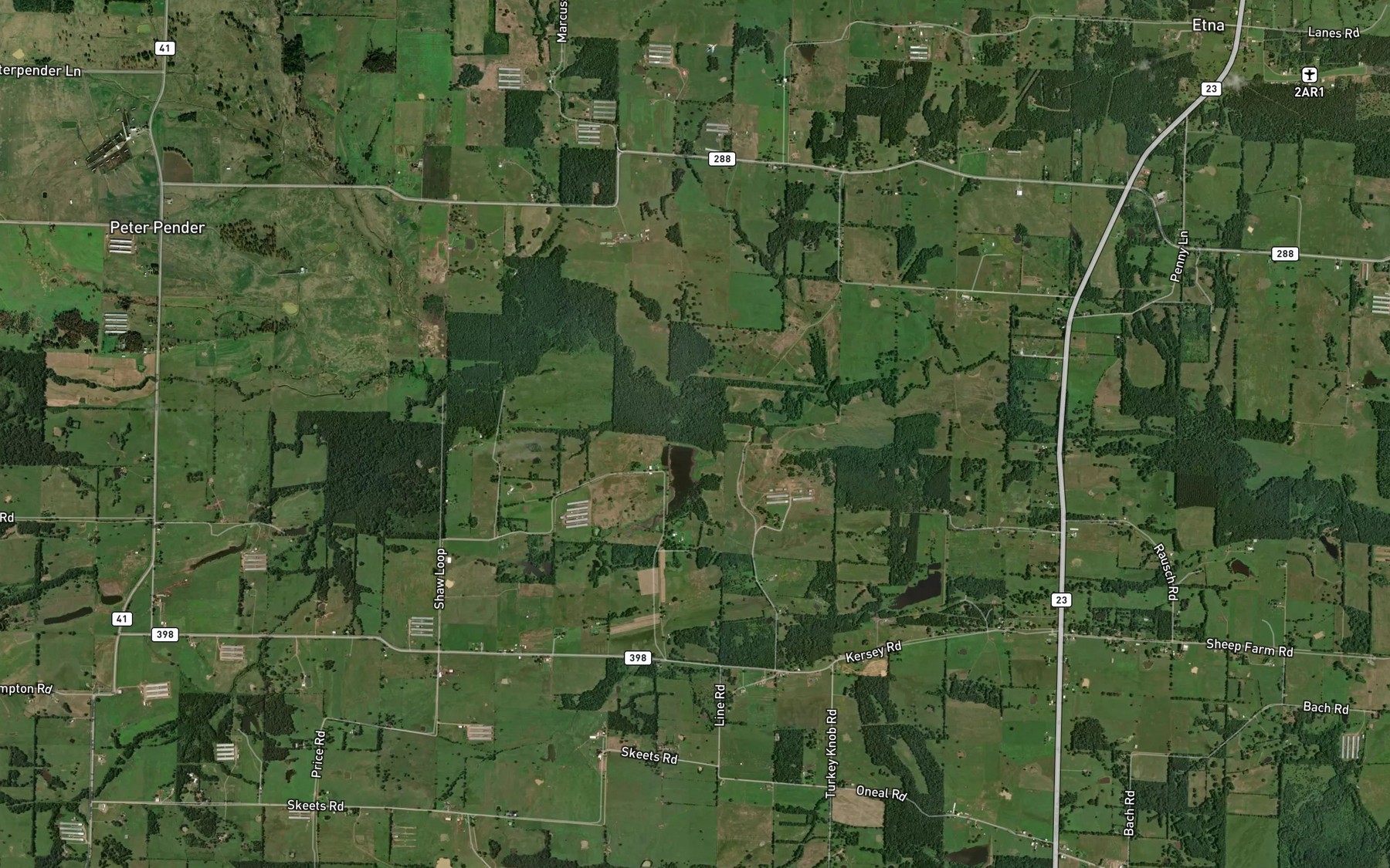 Satellite map of the Sixmile Creek Site 25 Reservoir