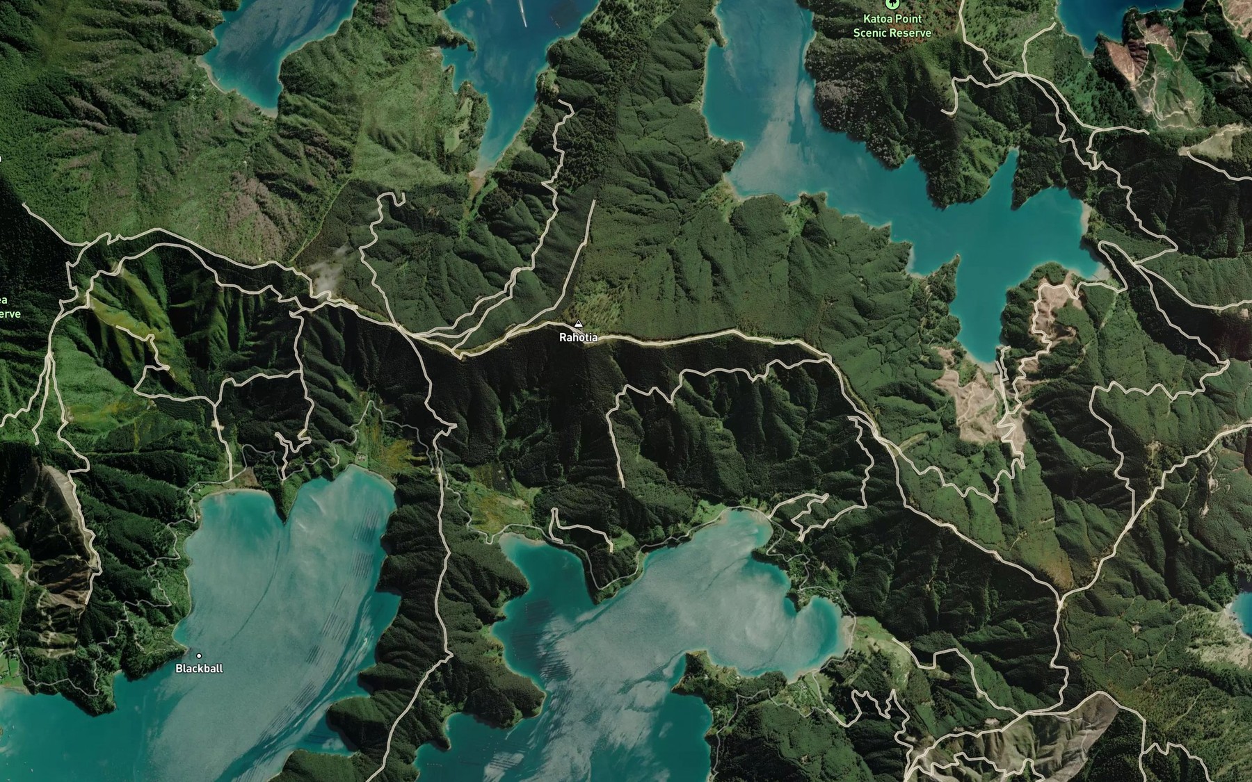 Satellite map of the Ngakuta Bay